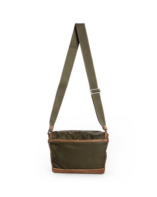 Prada Green Medium Re-Nylon And Suede Shoulder Bag for men