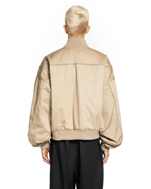 Willy Chavarria Natural Gas Station Quilted Bomber Jacket for men