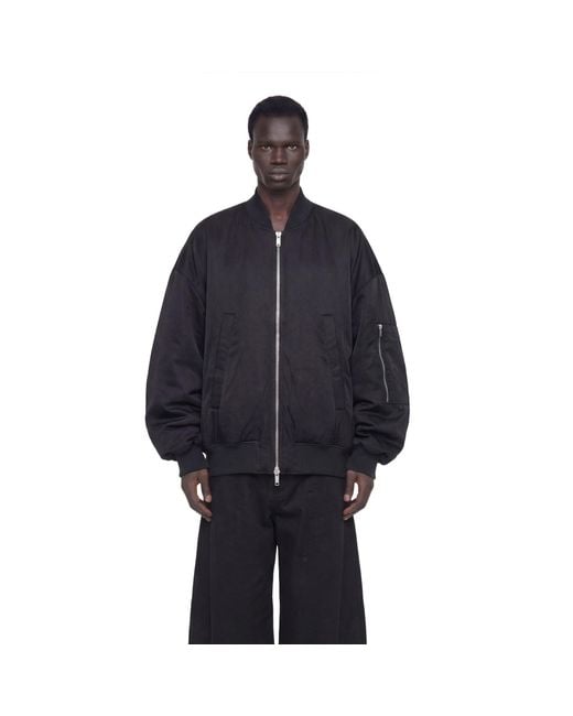 NVL-GARDE Blue Oversized Bomber Jacket for men