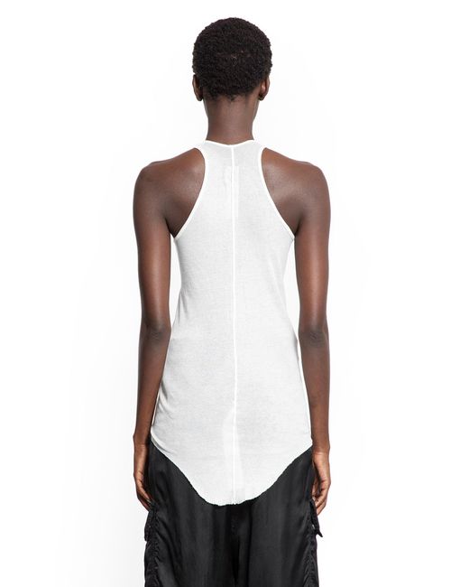 Rick Owens White Concordians Basic Rib Tank