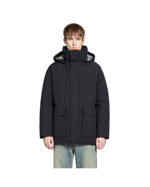 Laminar Black Padded Parka for men