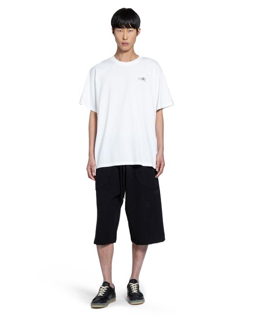 MM6 by Maison Margiela White Numeric Signature T-Shirt