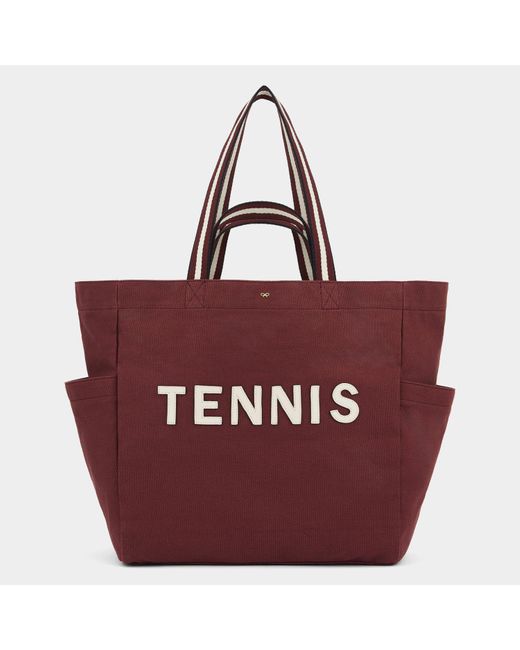 Anya Hindmarch Red Tennis Household Tote
