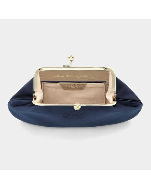 Anya Hindmarch Blue Bespoke Maud Clutch