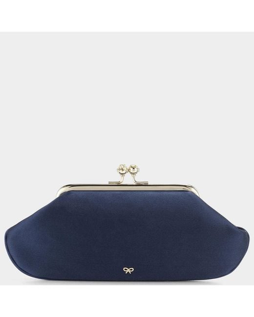Anya Hindmarch Blue Bespoke Maud Clutch