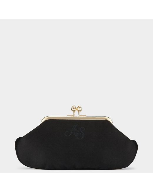 Anya Hindmarch Black Bespoke Maud Clutch