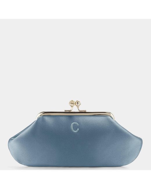 Anya Hindmarch Blue Bespoke Maud Clutch