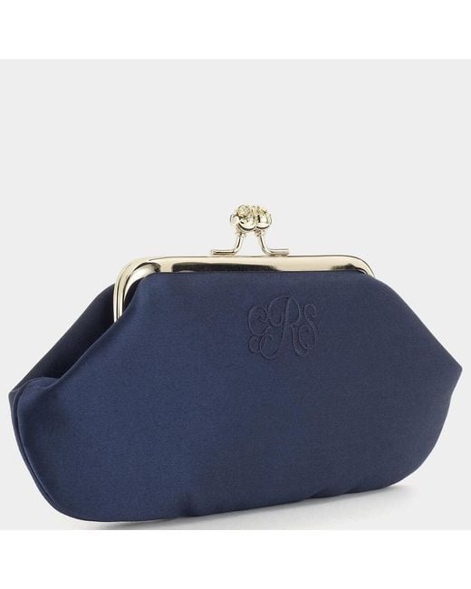 Anya Hindmarch Blue Bespoke Maud Clutch