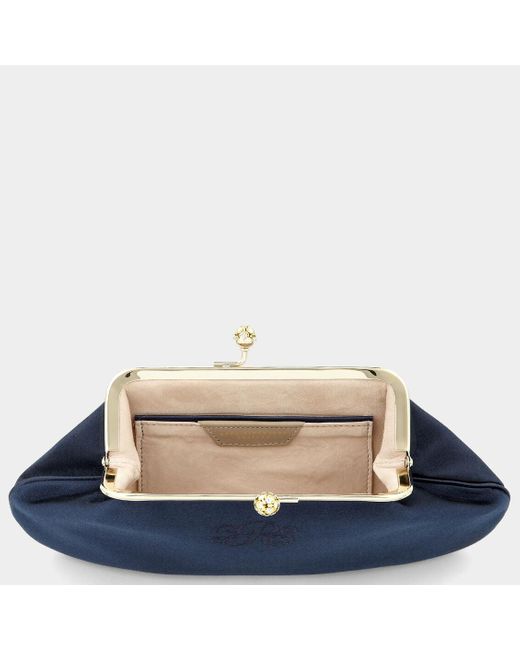 Anya Hindmarch Blue Bespoke Maud Clutch