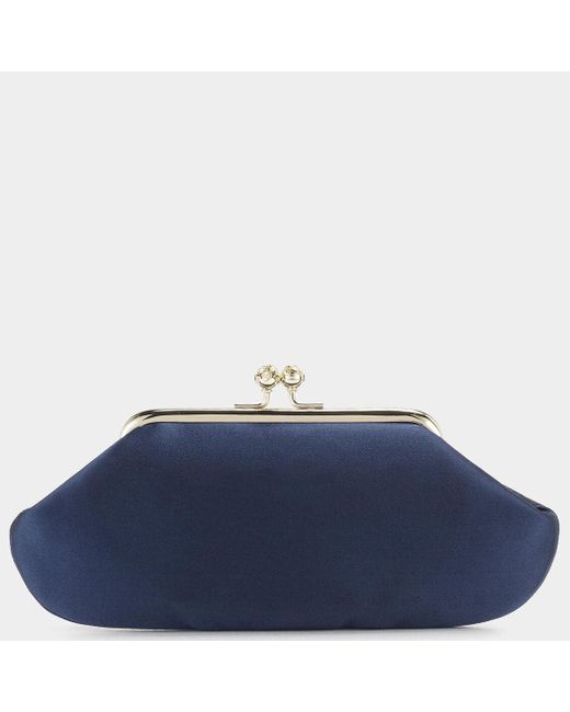 Anya Hindmarch Blue Bespoke Maud Clutch