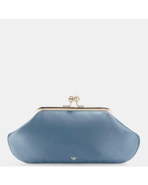 Anya Hindmarch Blue Bespoke Maud Clutch