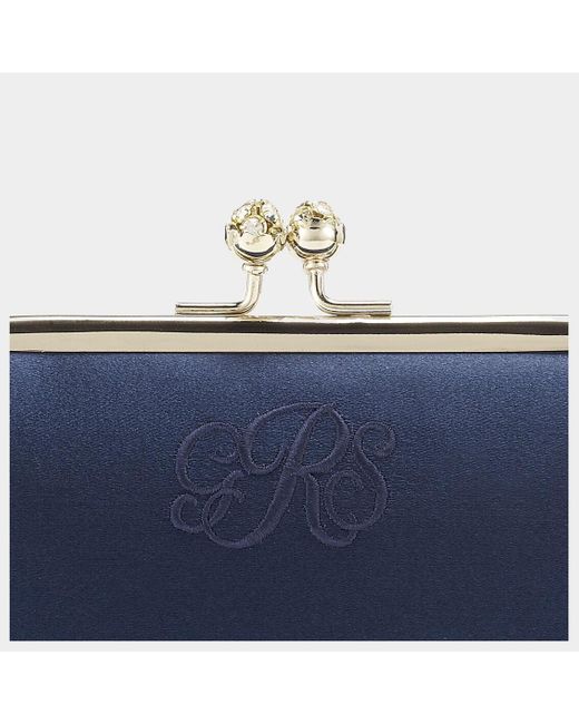 Anya Hindmarch Blue Bespoke Maud Clutch