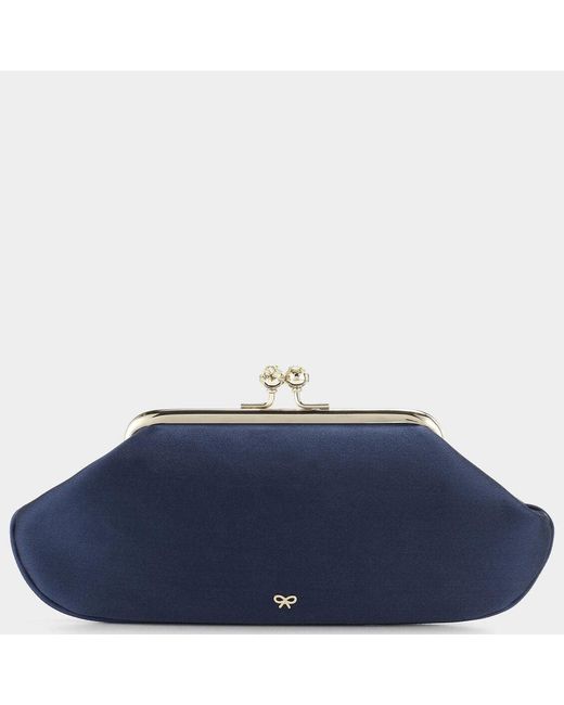 Anya Hindmarch Blue Bespoke Maud Clutch