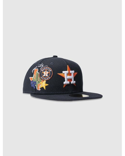 KTZ Houston Astros 9fifty Snapback Cap in Orange for Men