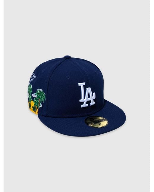 KTZ La Dodgers Cloud Icon 59fifty Fitted Cap in Blue for Men