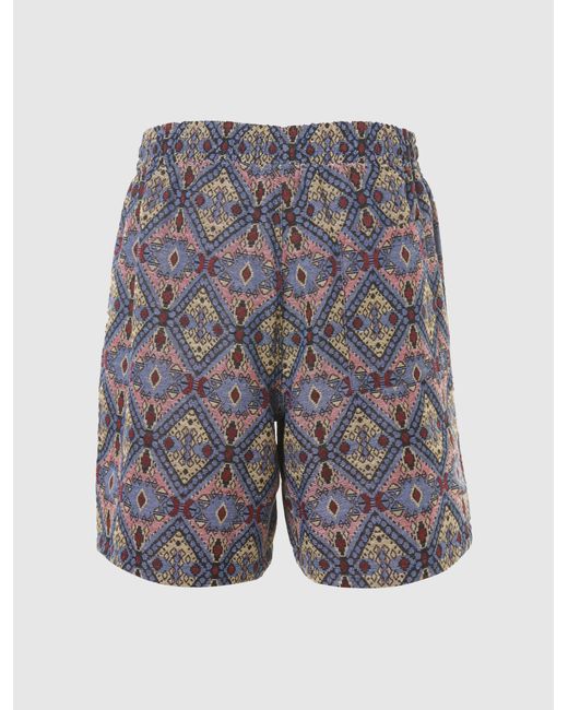 Pleasures Coffer Short in Blue for Men