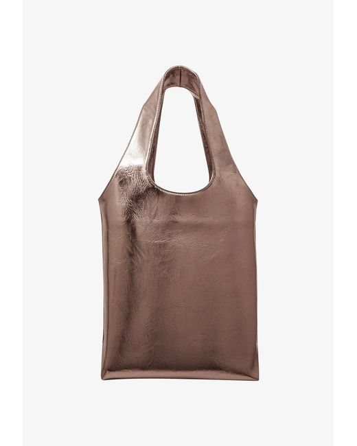 A.P.C. Brown A. P.c. Men's Ninon Small Tote Bag One Size In Dark Silvertone for men