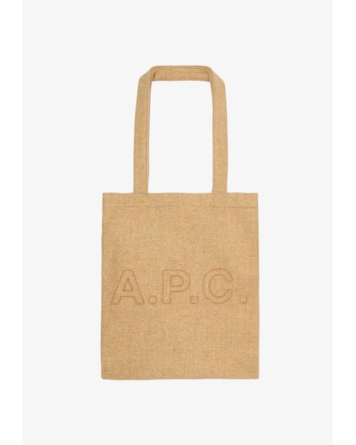A.P.C. Natural A. P.c. Men's Trapèze Tote Bag One Size In Beige for men
