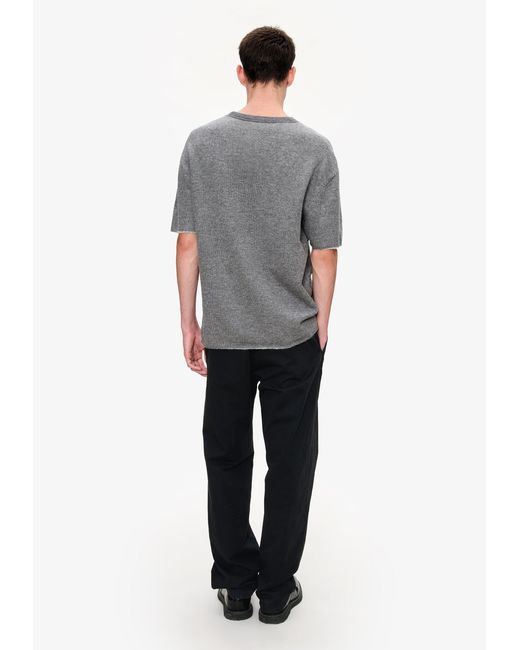 A.P.C. A. P.c. Men's Wool T-shirt Size: Extra Small In Charcoal Gray for men