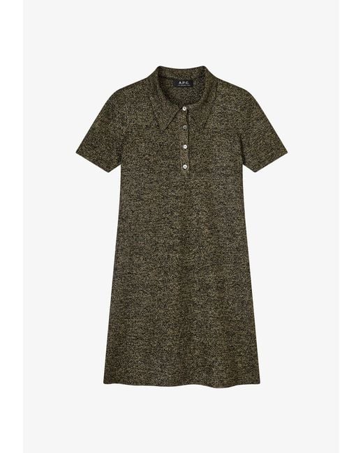 A.P.C. Multicolor A. P.c. Women's Polo Dress Size: Extra Small In Black