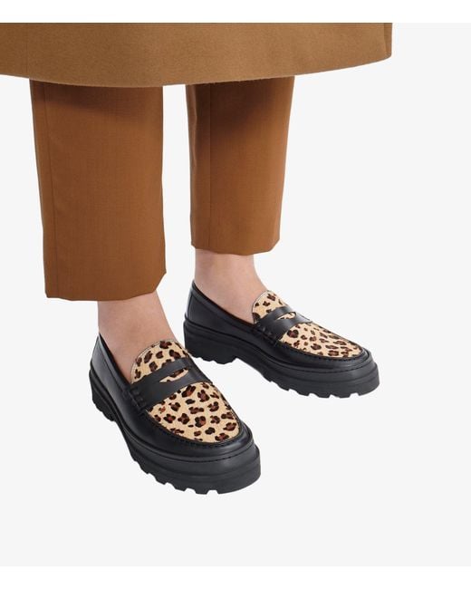 A.P.C. A. P.c. Clem 2.0 Moccasins Us 6 Black Beige