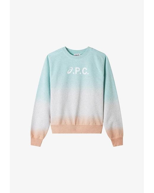 A.P.C. Blue A. P.c. Stone Dip Dye Sweatshirt Xs Multicoloured