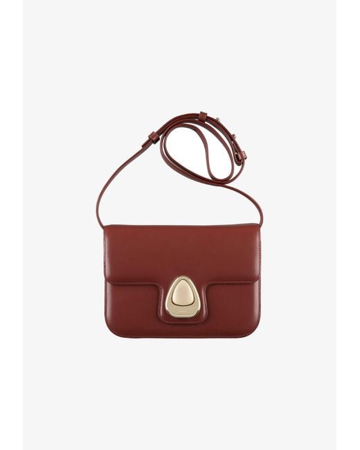 A.P.C. Red A. P.c. Women's Astra Small Bag One Size In Moon Grey