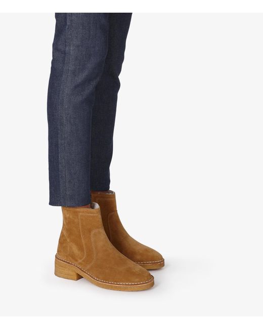 A.P.C. White A. P.c. Ariette Ankle Boots Us 5 Brown