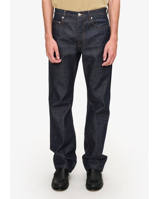 A.P.C. Green A. P.c. Men's Rescue Jeans Size: 30 In Dark Indigo for men