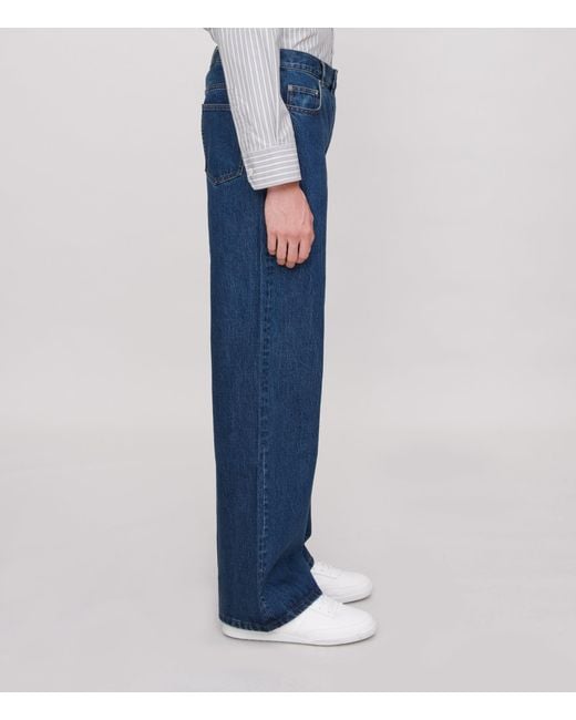 A.P.C. White Stonewashed Indigo for men