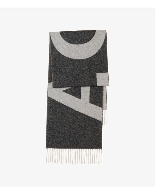 A.P.C. Gray A. P.c. Malo Scarf One Size Black