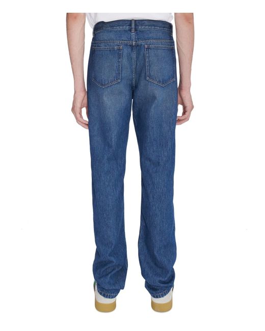 A.P.C. Blue Stonewashed Indigo for men