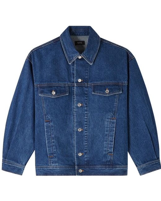A.P.C. Blue A. P.c. Elvis Jacket M Indigo for men