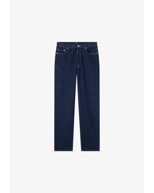 A.P.C. White A. P.c. Men's Aaron Jeans Size: 30 In Stonewashed Indigo for men