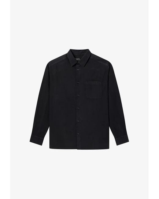 A.P.C. A. P.c. Malo Shirt S Black for men