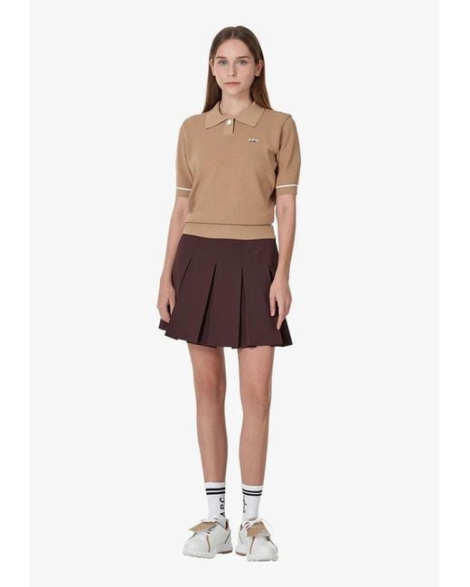 A.P.C. Multicolor A. P.c. Lexi Skirt 36 Burgundy