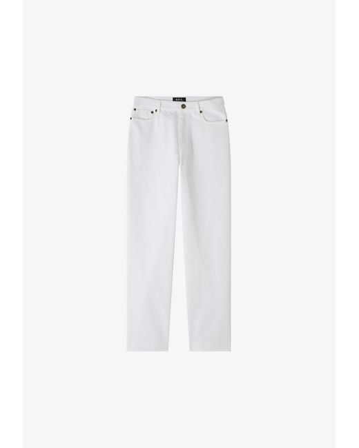 A.P.C. A. P.c. Women's New Sailor Long Jeans Size: 24 In White