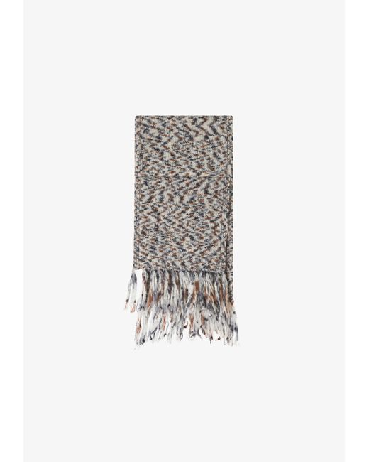 A.P.C. Multicolor A. P.c. Men's Noah Scarf One Size In Heather Gray