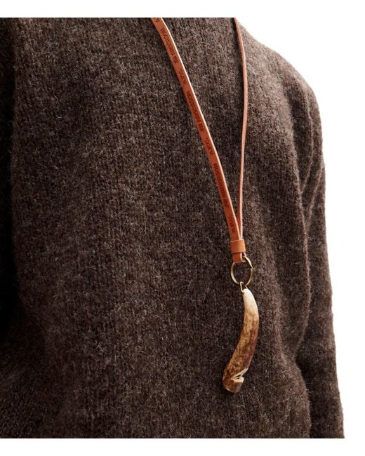 A.P.C. White A. P.c. Jonathan Neck Strap One Size Camel