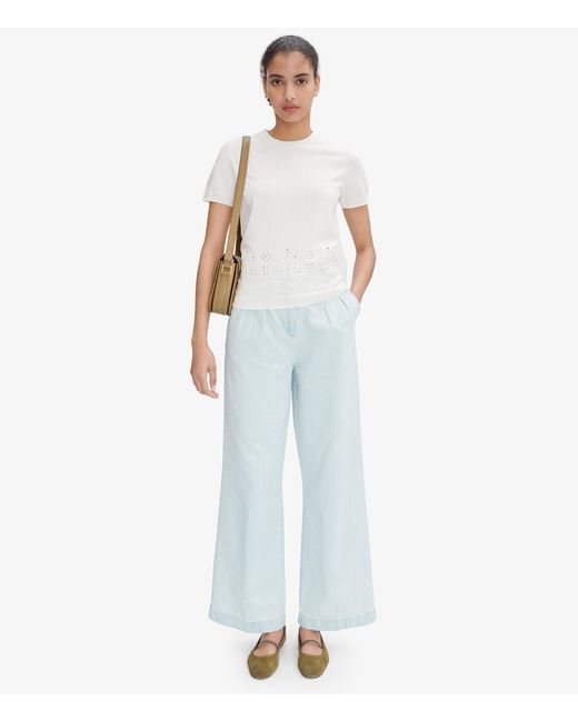 A.P.C. White A. P.c. Tressie Pants 34 Indigo