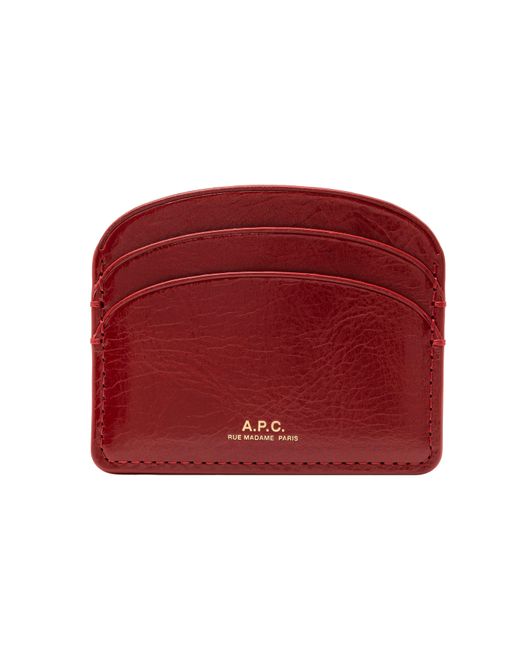 A.P.C. A. P.c. Demi-lune Cardholder One Size Gaa - Red