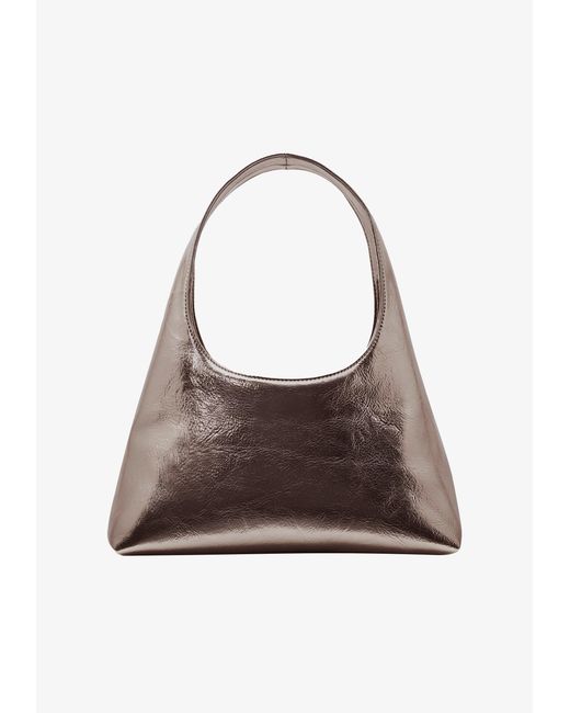 A.P.C. White A. P.c. Women's Baby Ninon Shoulder Bag One Size In Dark Silvertone