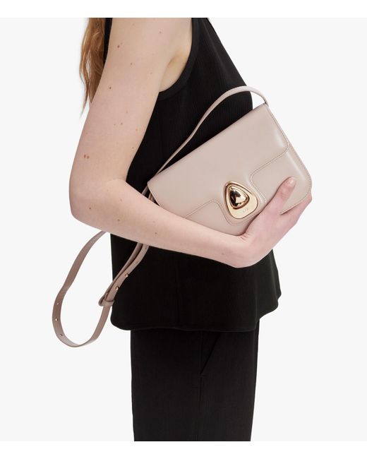 A.P.C. White A. P.c. Women's Astra Small Bag One Size In Moon Grey