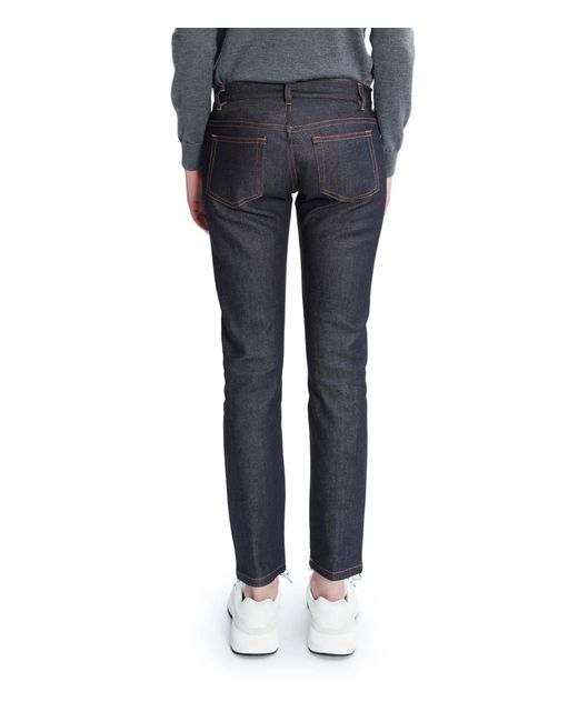 A.P.C. Blue A. P.c. Women's Jean Etroit Court Size: 24 In Stretch Indigo