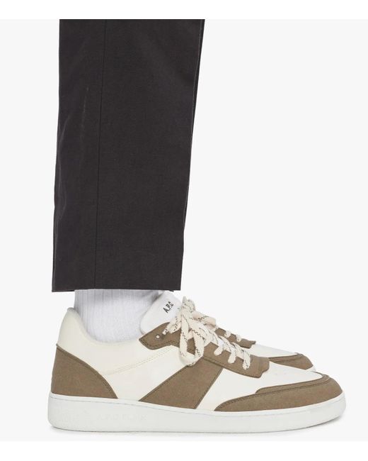 A.P.C. White Plain Sneakers for men