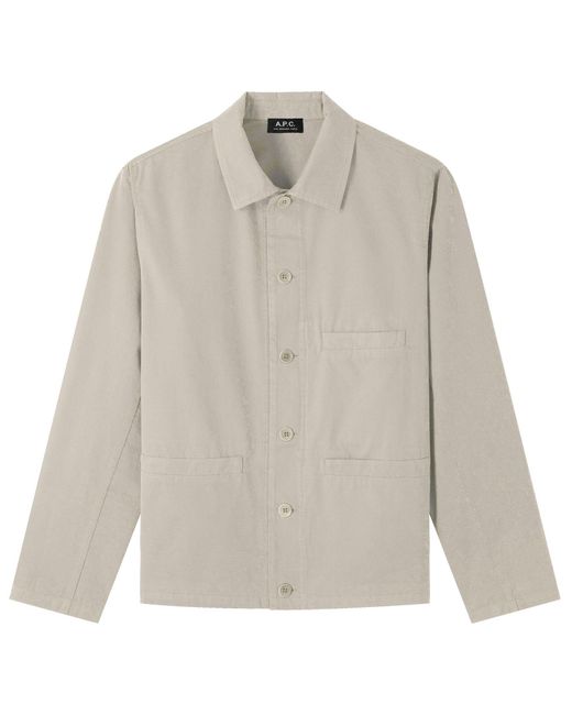 A.P.C. White A. P.c. Vianney Jacket Xs Ecru for men