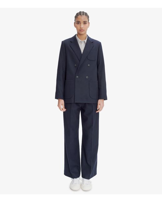 A.P.C. A. P.c. Hazel Jacket 42 Heather Navy Blue