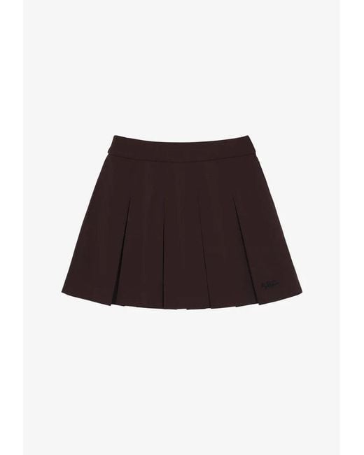 A.P.C. Multicolor A. P.c. Lexi Skirt 36 Burgundy