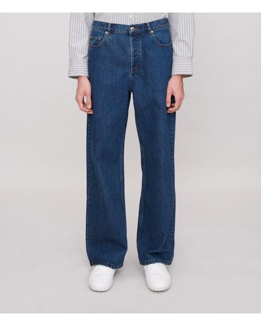 A.P.C. White Stonewashed Indigo for men