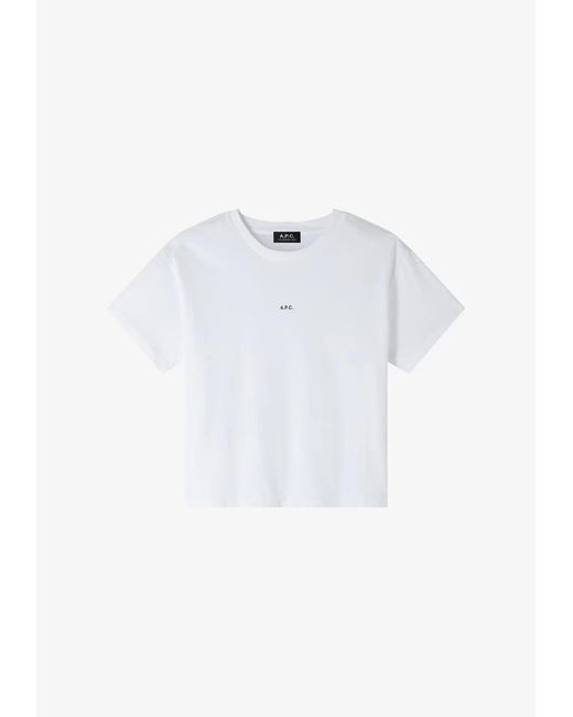 A.P.C. A. P.c. Boxy Micro Logo T-shirt Xs White